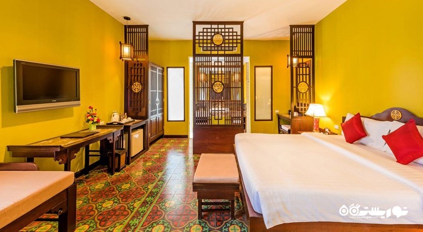 نمای تخت بزرگ اتاق دلوکس بانگالو