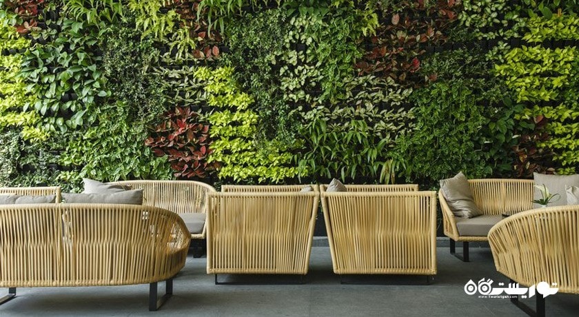 محوطه نشیمن در فضای باز هتل