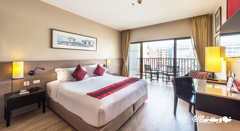 نمای تخت بزرگ اتاق دلوکس