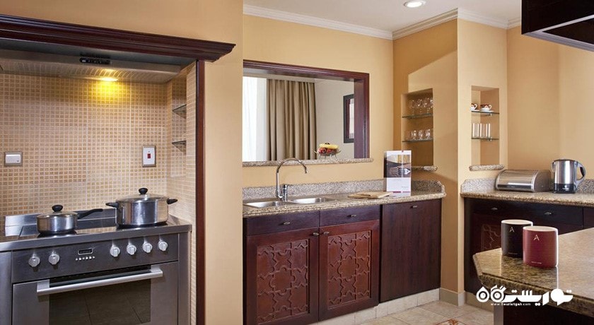 نمای آشپزخانه آپارتمان های هتل