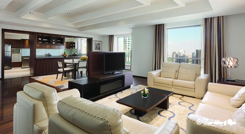 محوطه نشیمن آپارتمان پنت هاوس