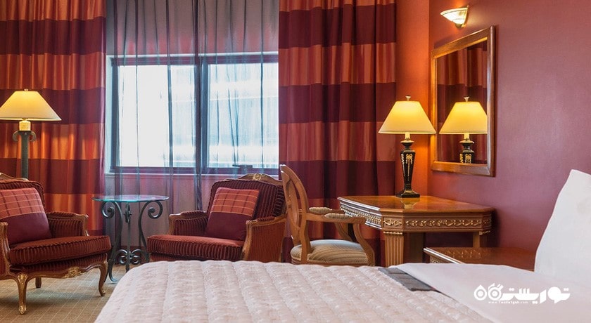 نمای تخت بزرگ اتاق دلوکس