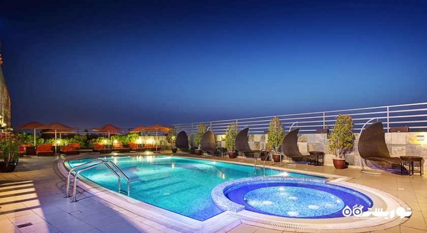 استخر روباز هتل آپارتمان آبیدوس البرشا