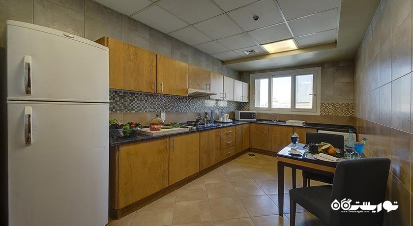 نمای آشپزخانه آپارتمان یک خوابه