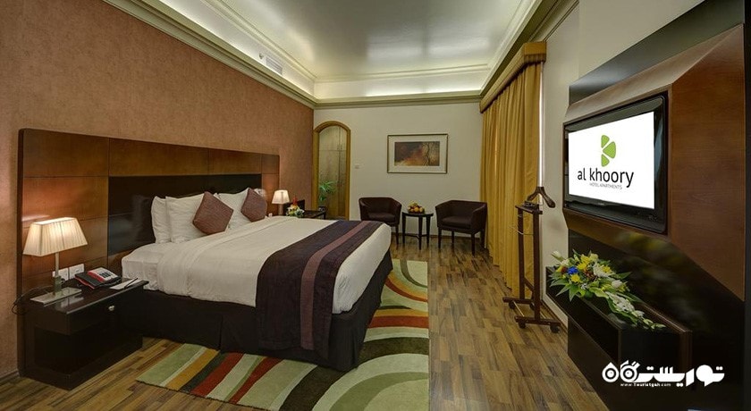 نمای تخت بزرگ آپارتمان سه خوابه