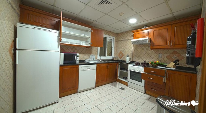 نمای آشپزخانه آپارتمان یک خوابه