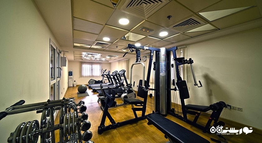 سالن ورزشی هتل آپارتمان رز گاردن بر دبی