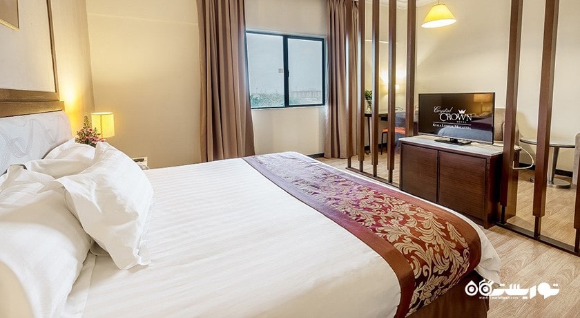 نمای تخت بزرگ اتاق دلوکس