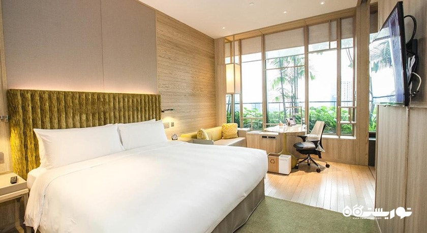 نمای تخت بزرگ اتاق دلوکس