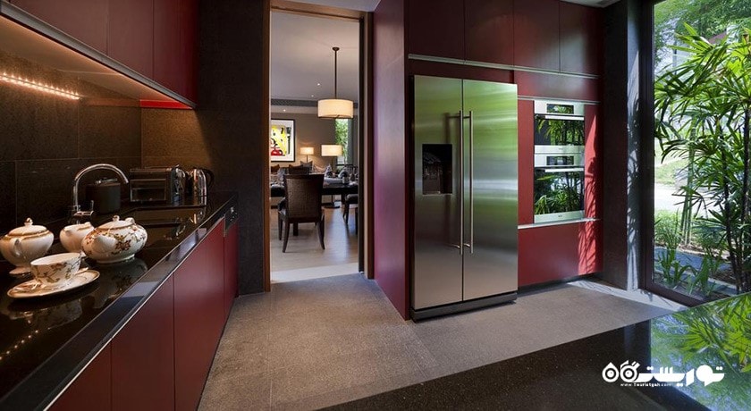 نمای آشپزخانه سوئیت معاصر