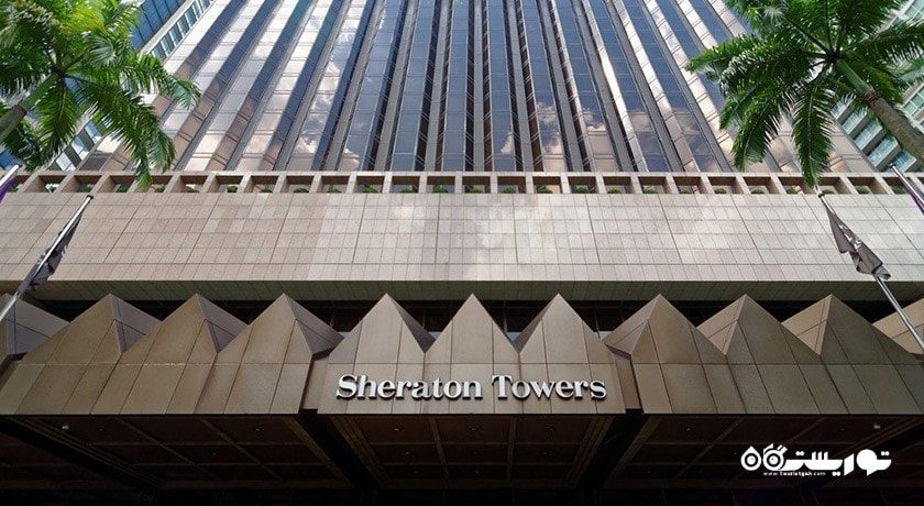 نمای ساختمان هتل شراتون تاورز سنگاپور
