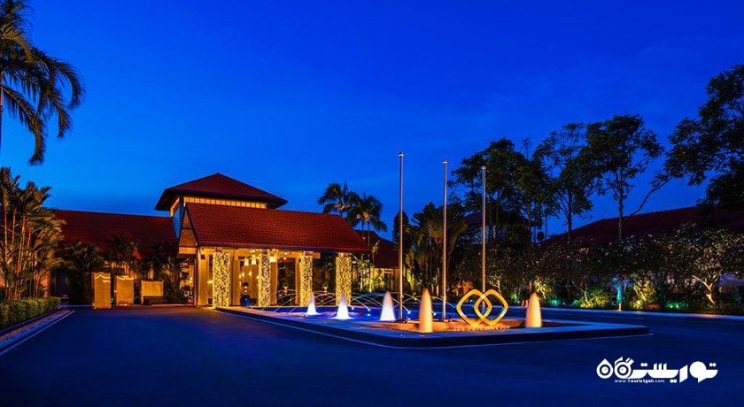 نمای شب هتل سوفیتل سنگاپور سنتوسا ریزورت اند اسپا