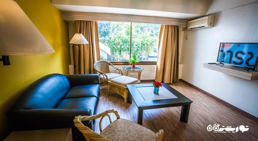 محوطه نشیمن سوئیت دوخوابه