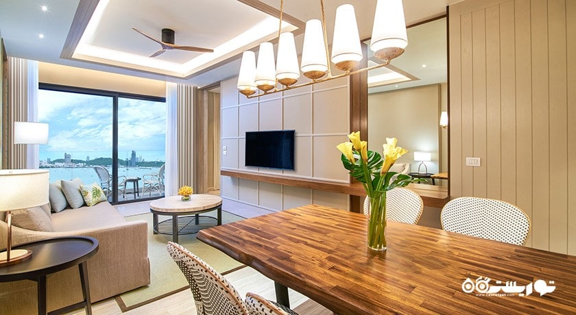 محوطه نشیمن سوئیت دوخوابه