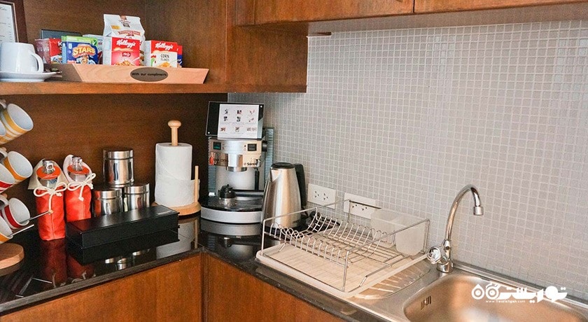 نمای آشپزخانه سوئیت دوبلکس