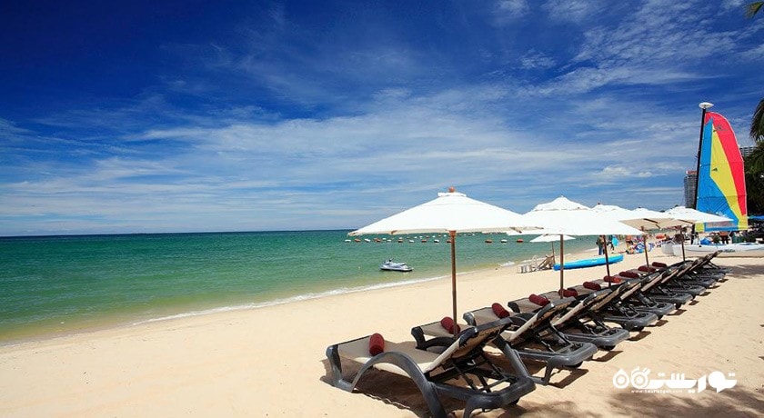 نمایی از ساحل اختصاصی هتل