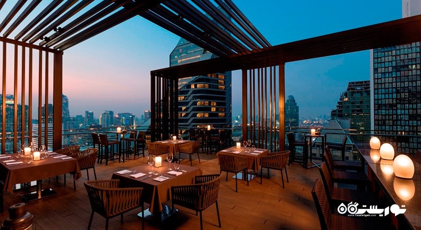 محوطه فضای باز رستوران المنتس