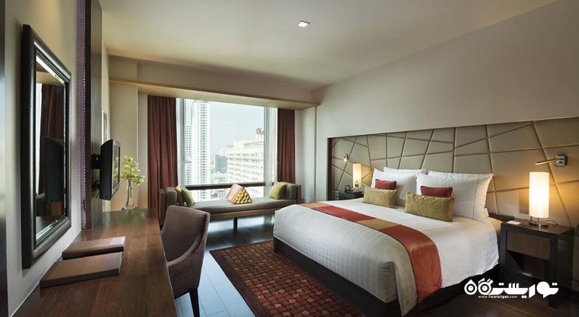 نمای تخت بزرگ اتاق دلوکس