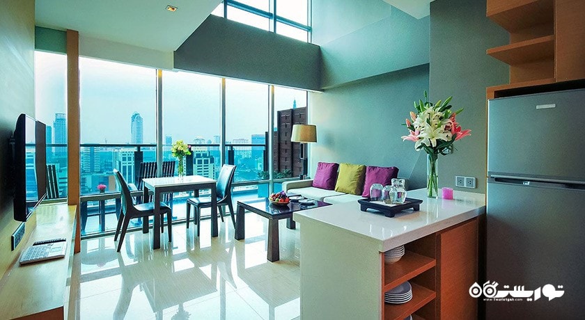 محوطه نشیمن سوئیت دوبلکس