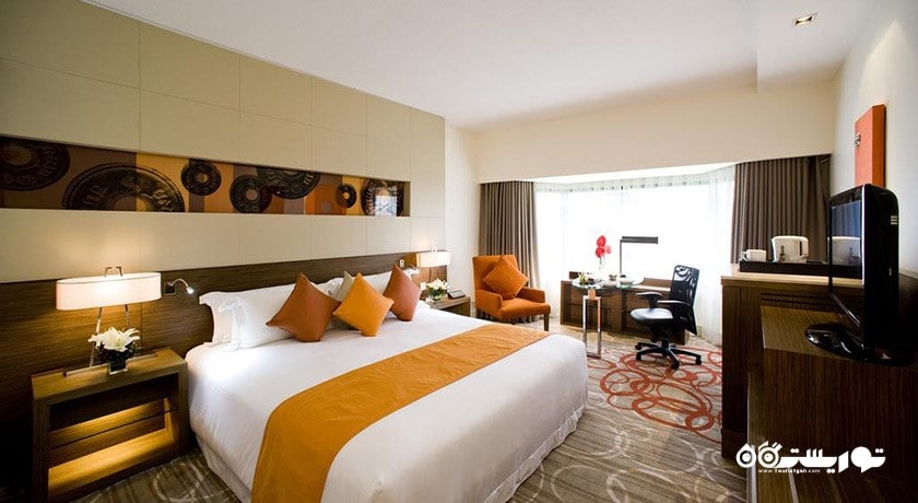 نمای تخت بزرگ اتاق دلوکس