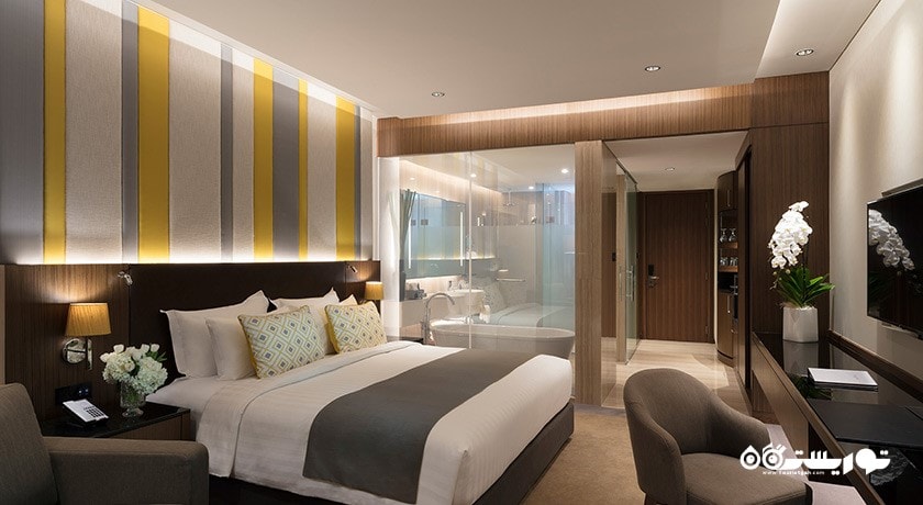 نمای تخت بزرگ اتاق دلوکس