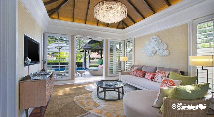 محوطه نشیمن ویلا یک خوابه