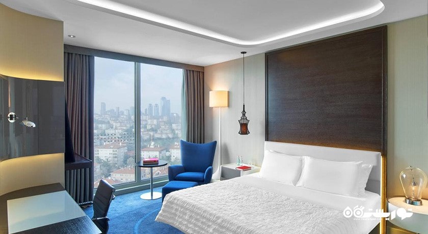 نمای تخت بزرگ اتاق دلوکس