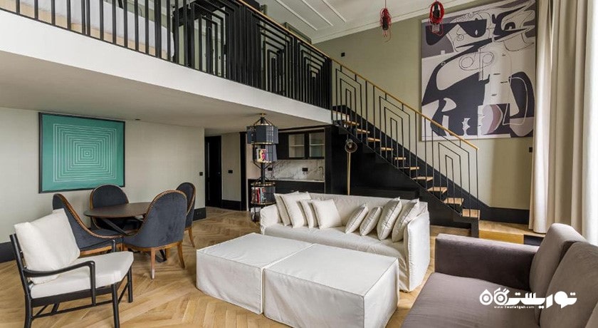 محوطه نشیمن سوئیت دوبلکس