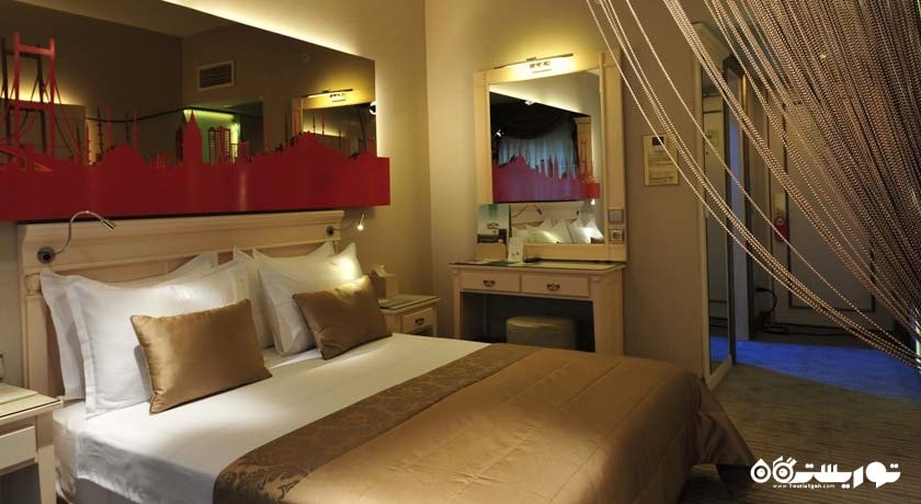 نمای تخت بزرگ اتاق سینگل