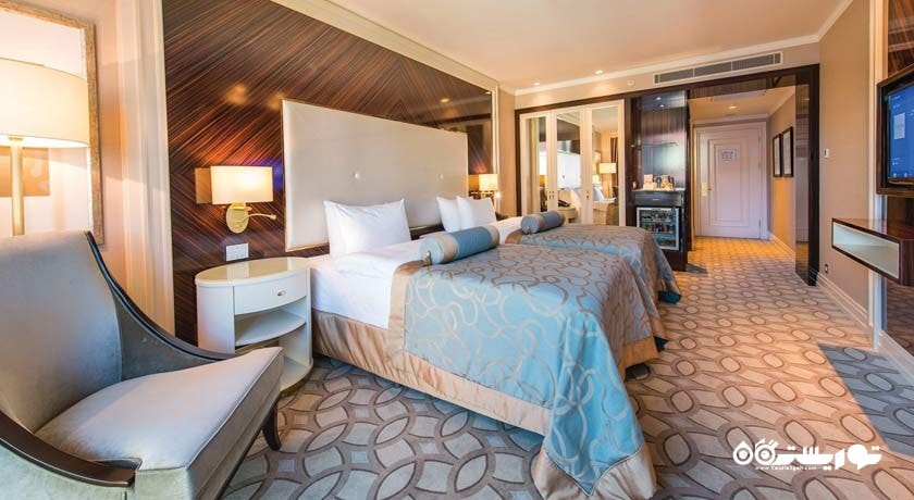 نمای تخت های اتاق توئین