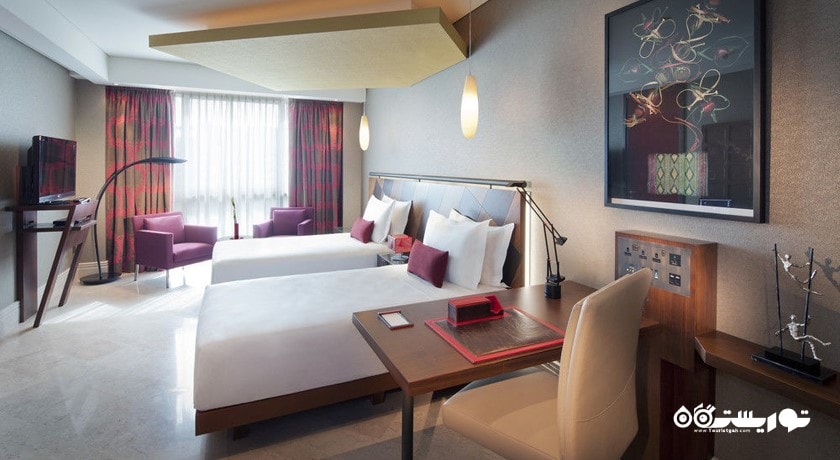 نمای تخت های اتاق سوپریور