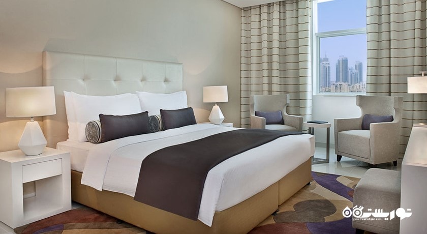 نمای تخت بزرگ سوئیت یک خوابه