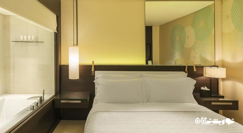 نمای تخت بزرگ اتاق دلوکس