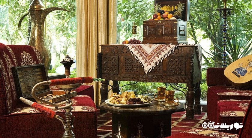 نمای رستوران لبنانی الحدیقا