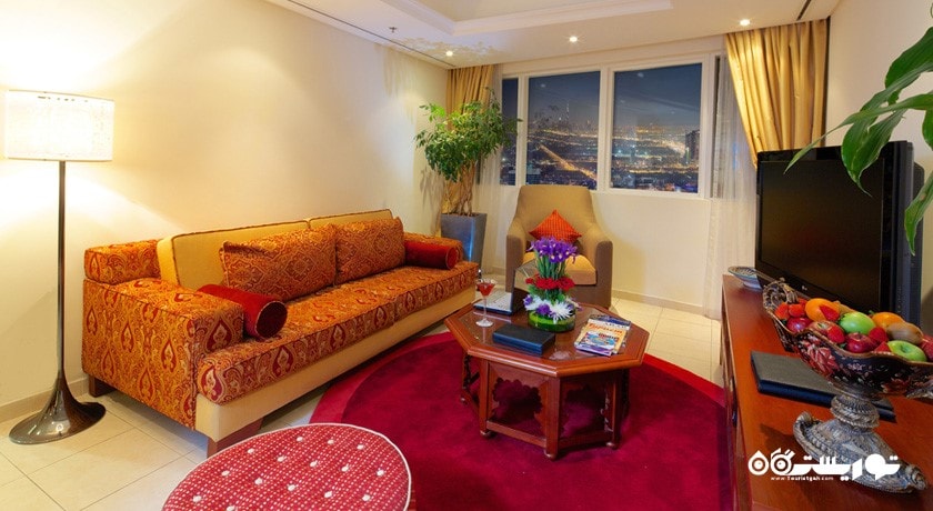 محوطه نشیمن سوئیت دوخوابه