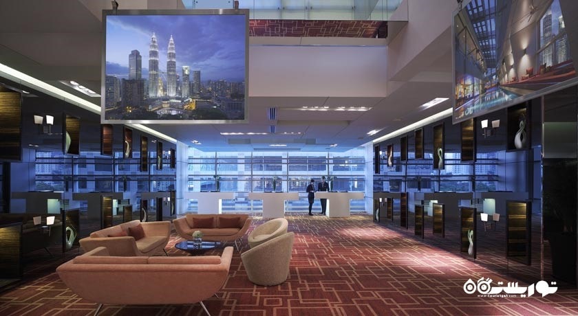نمای محوطه نشیمن لابی هتل
