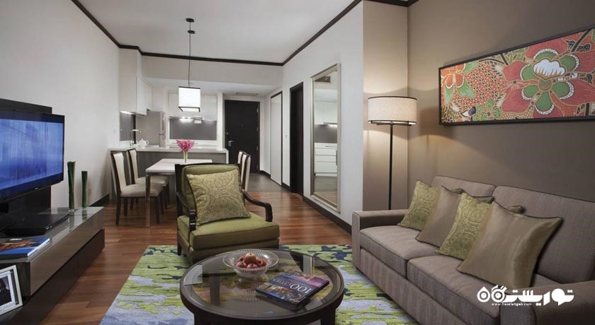 نشیمن آپارتمان یک خوابه دلوکس