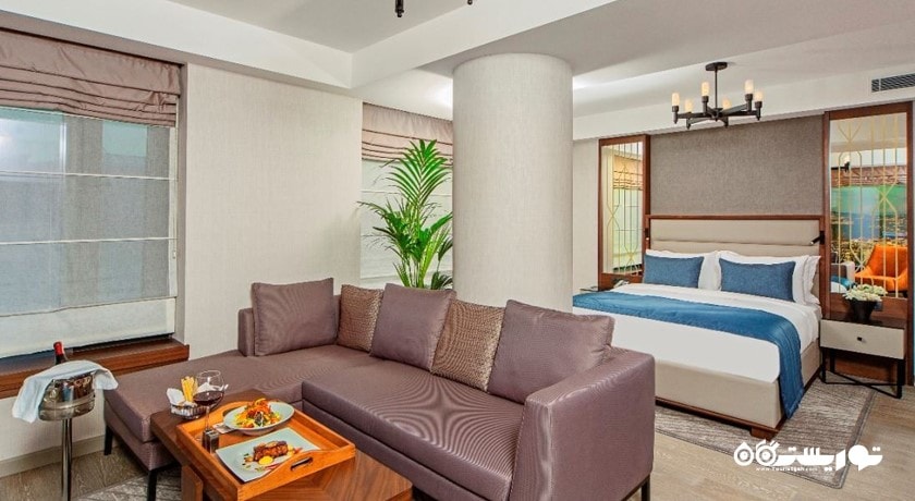 نمای تخت بزرگ سوئیت لاکچری