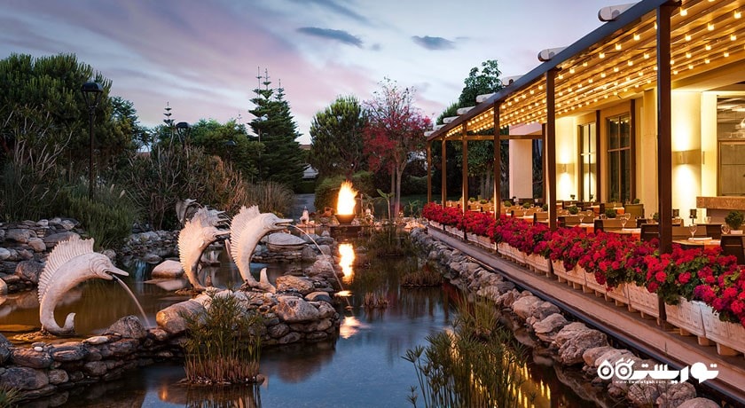 محوطه فضای باز رستوران اندران