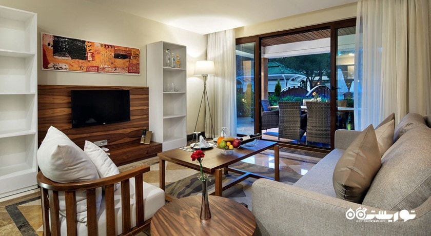 محوطه نشیمن سوئیت دلوکس 