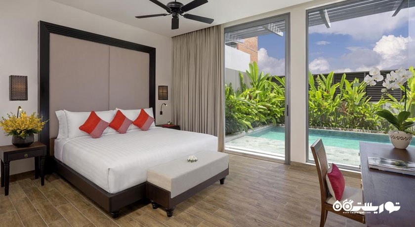 نمای تخت بزرگ اقامتگاه سه خوابه