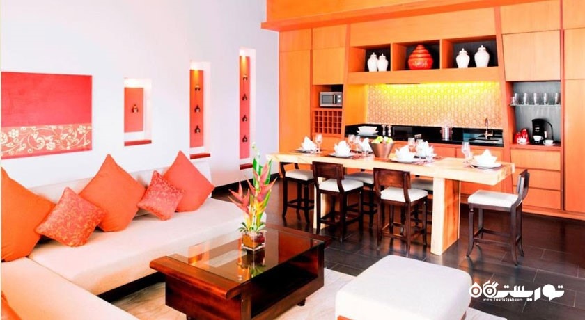 محوطه نشیمن ویلا یک خوابه