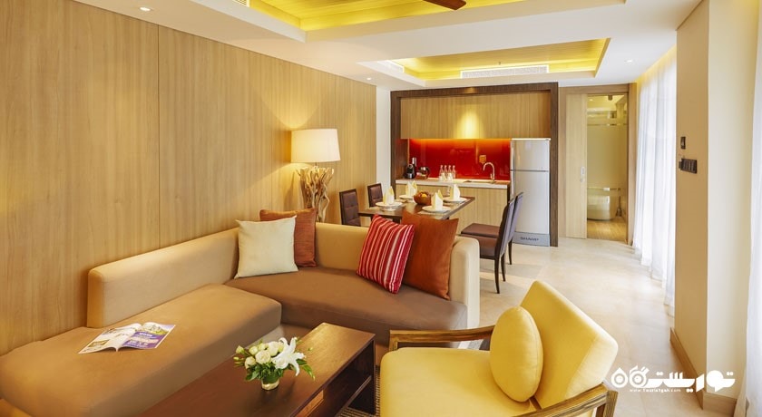 محوطه نشیمن ویلا دوخوابه