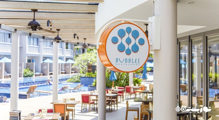 محوطه فضای باز رستوران بابلز