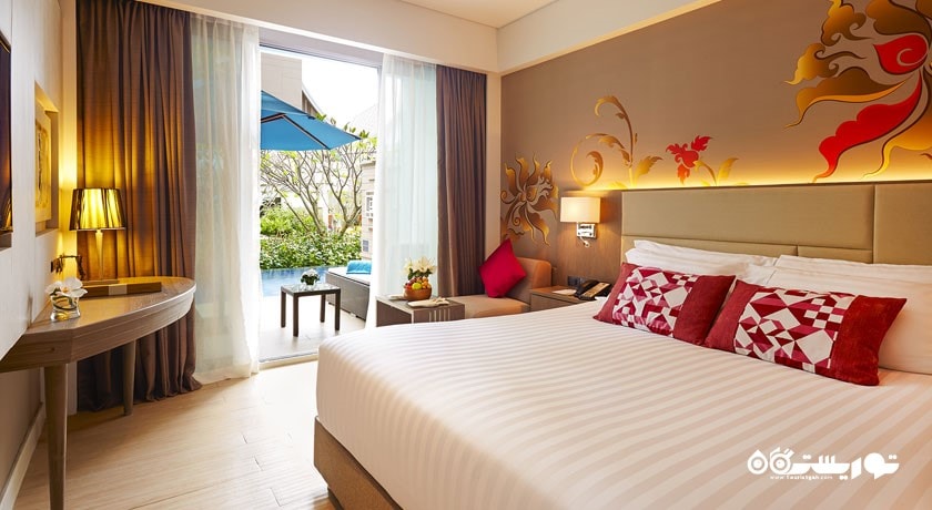 نمای تخت بزرگ اتاق دلوکس