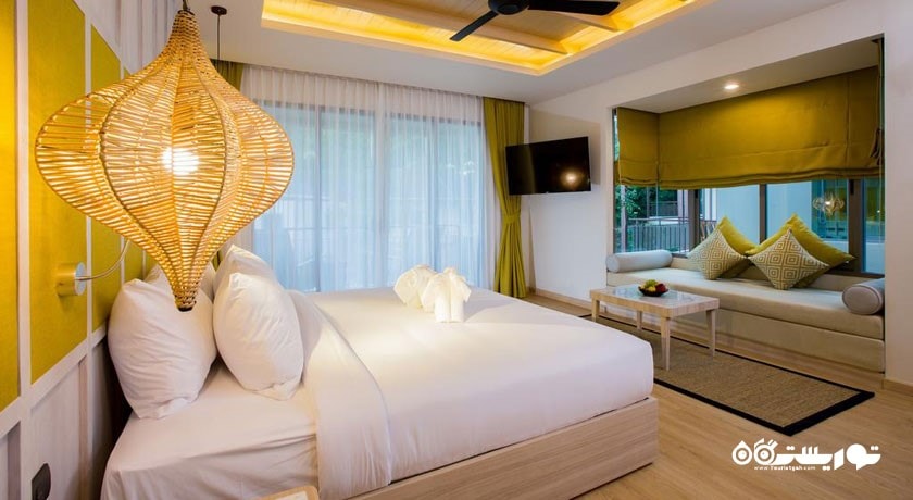 نمای تخت بزرگ اتاق دلوکس