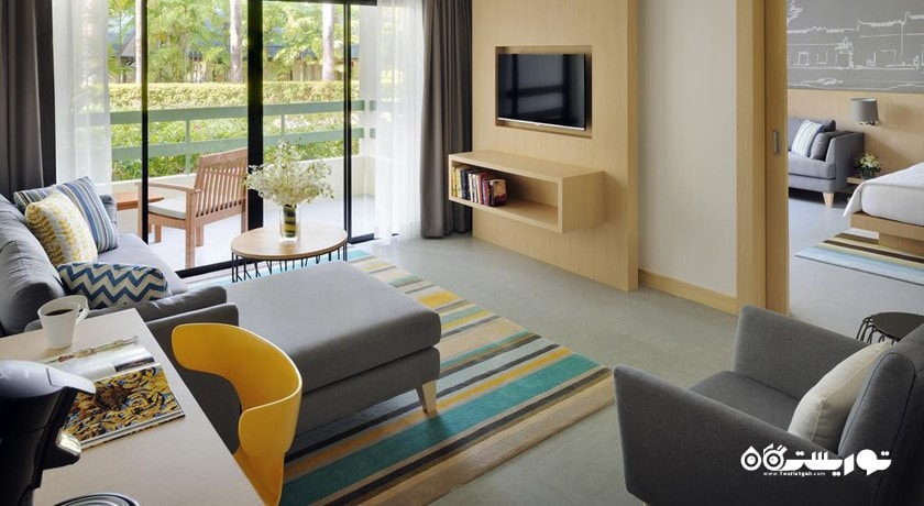 محوطه نشیمن سوئیت یک خوابه