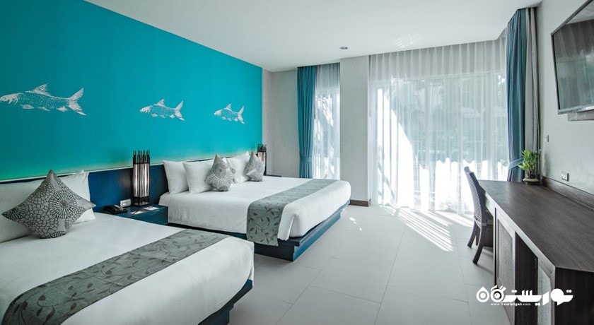 نمای تخت های اتاق دلوکس فمیلی