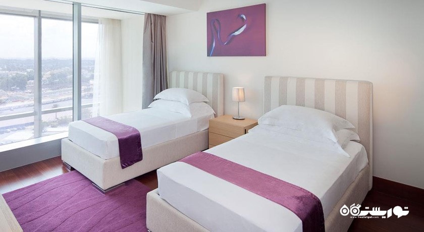 تخت های توئین آپارتمان دوخوابه دوبلکس