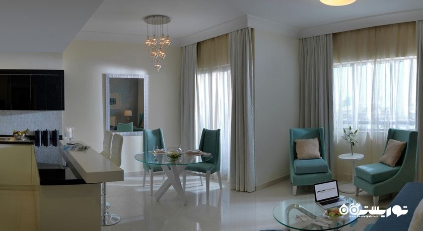 محوطه نشیمن سوئیت دوخوابه